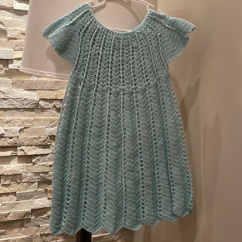 Handmade knit dress